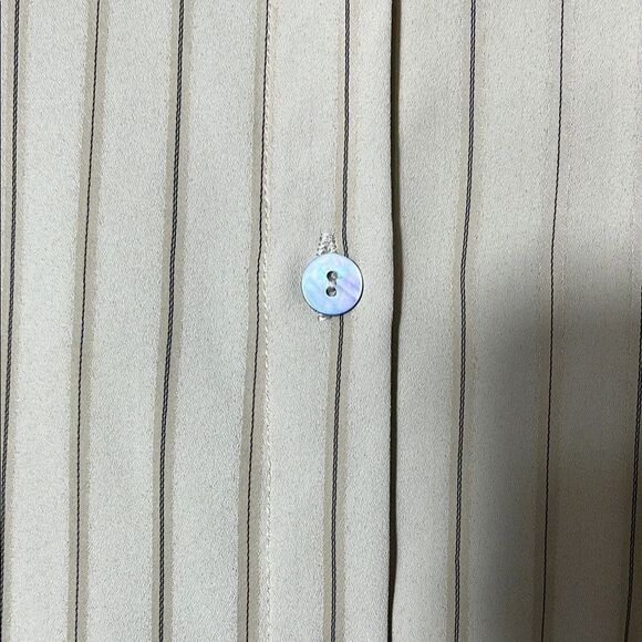 Böhme Light Tan Striped Blouse - Picture 3 of 8